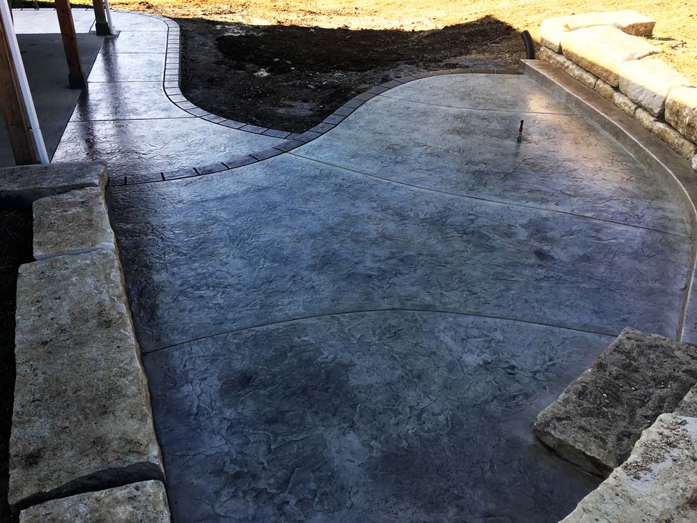 Stamped concrete