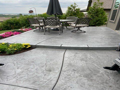 Concrete patio
