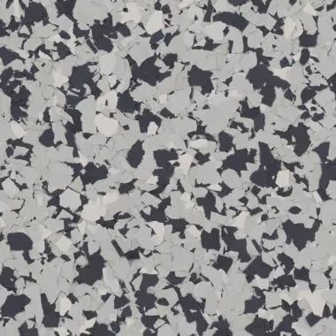Gray and black speckled flooring pattern.