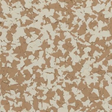Tan and cream-colored speckled flooring.
