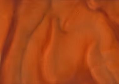 Orange fabric, rippled texture.