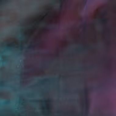 Abstract blend of teal, pink, and black hues, suggesting a blurred, textured surface.