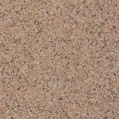 Pink-toned granite surface with a speckled pattern of black and white mineral grains.