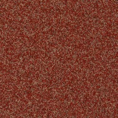 Red and tan speckled textured surface.
