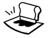 Black-and-white printer icon printing a sheet of paper with motion lines