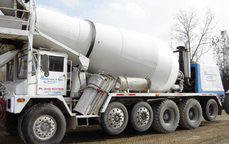 Mixer truck delivery