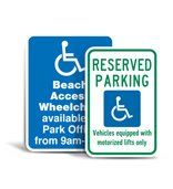 Handicap Parking Signs