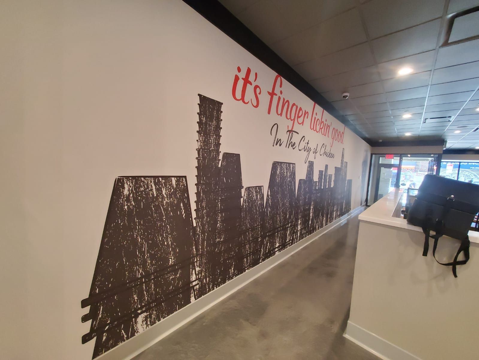 Newly installed wallpaper