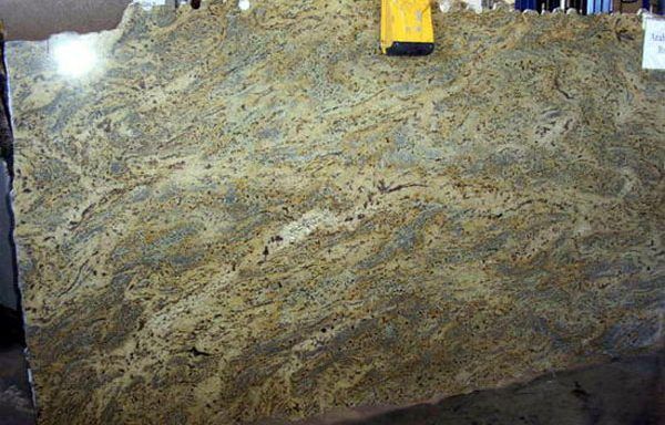 A large piece of granite is sitting on top of a table.