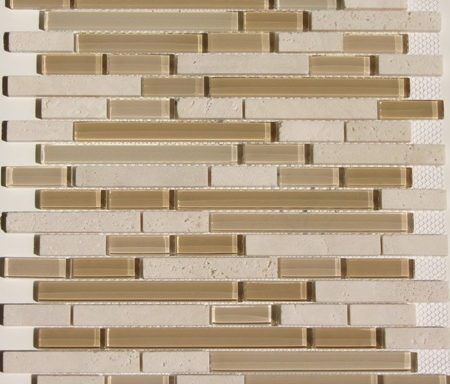 A close up of a tile that looks like bricks