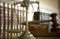 justice scale and gavel