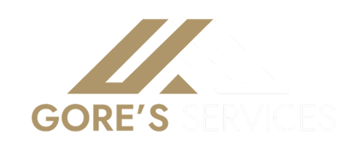 Gold and light gray “GORE’S LIVERS” logo on a white background
