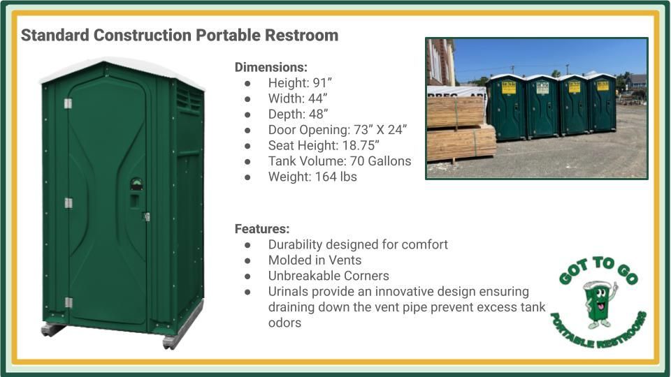 Standard Construction Portable Restroom