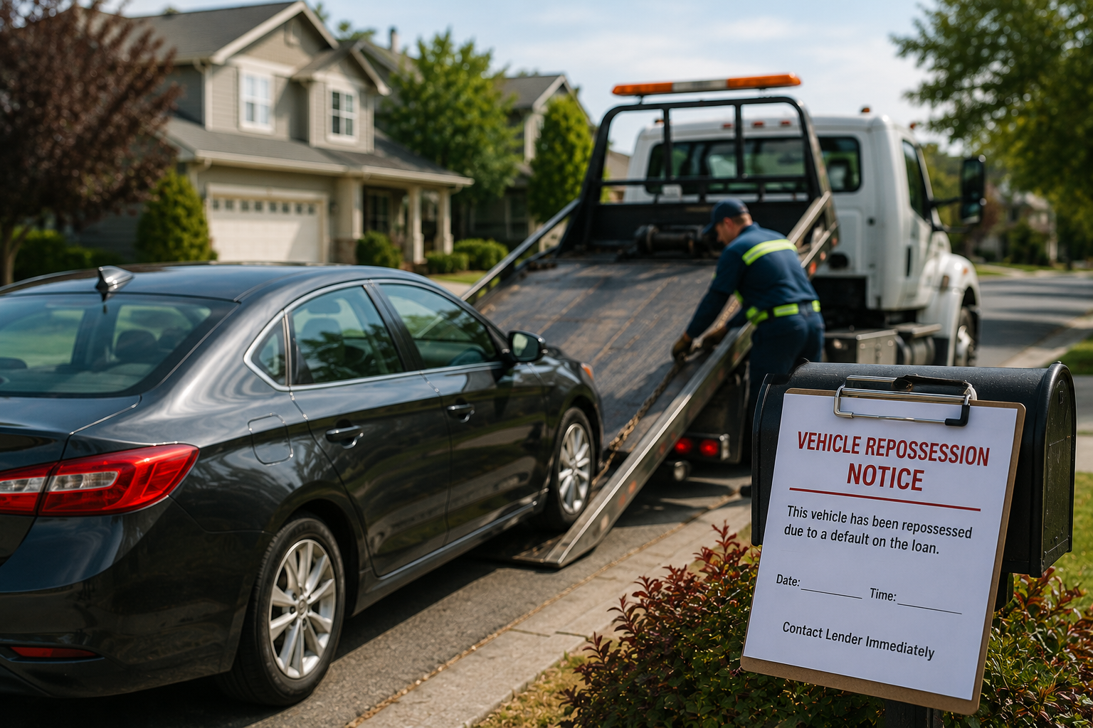 Oregon vehicle being repossed