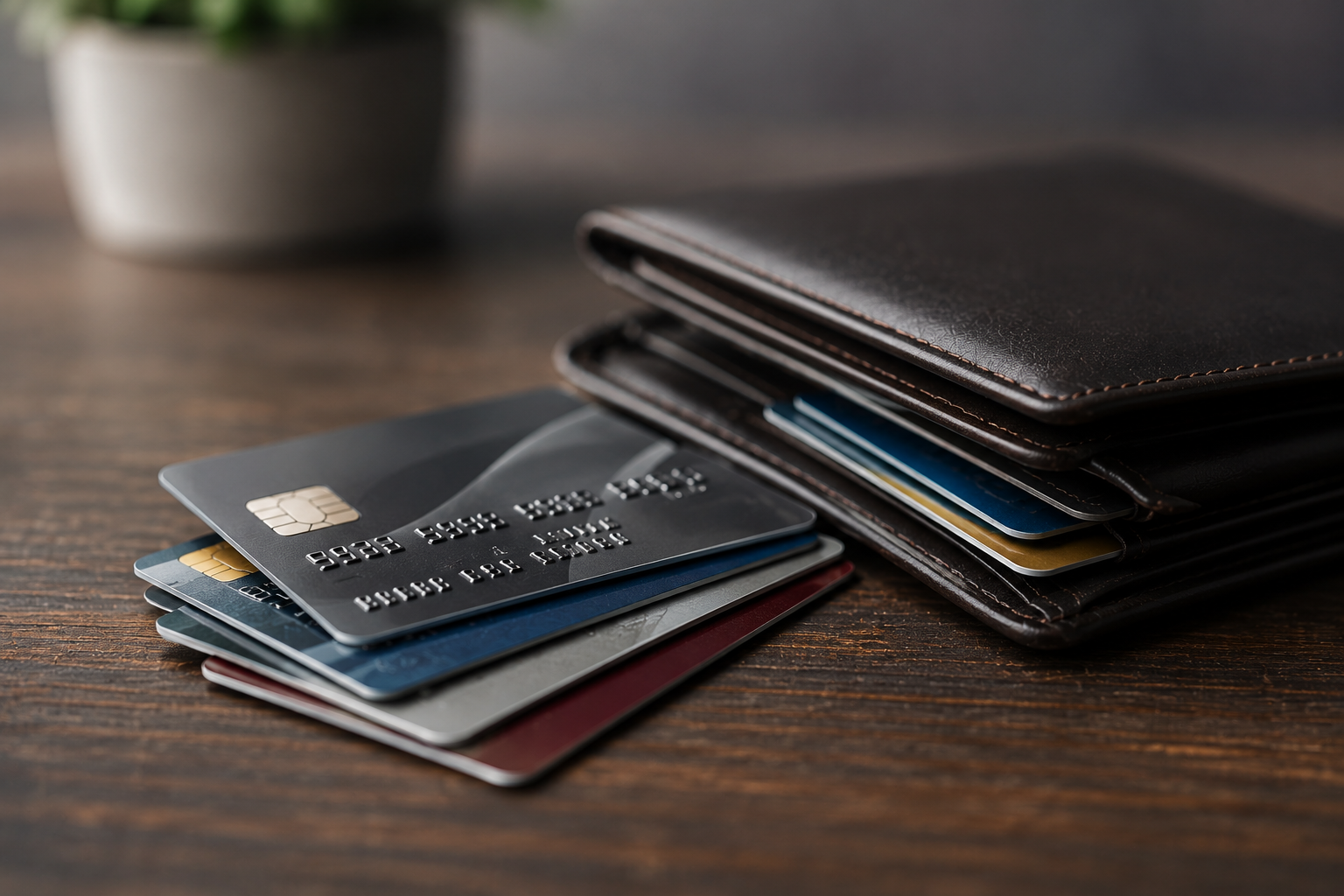 credit cards and wallet