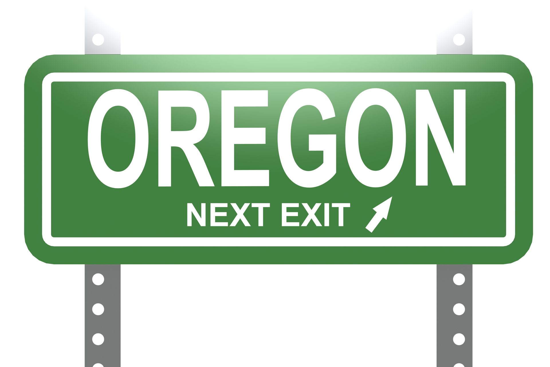 highway sign to oregon