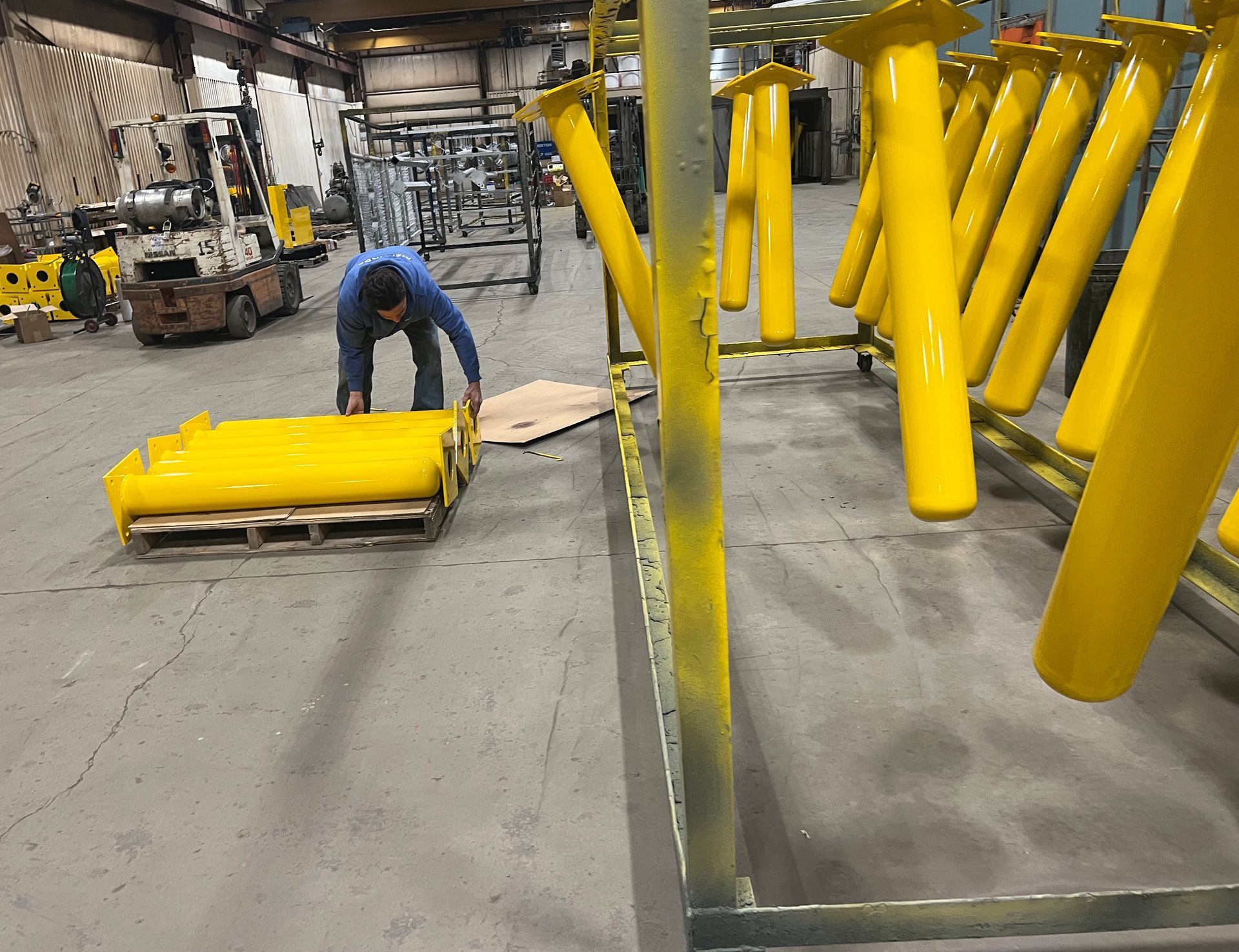 Industrial powder coating