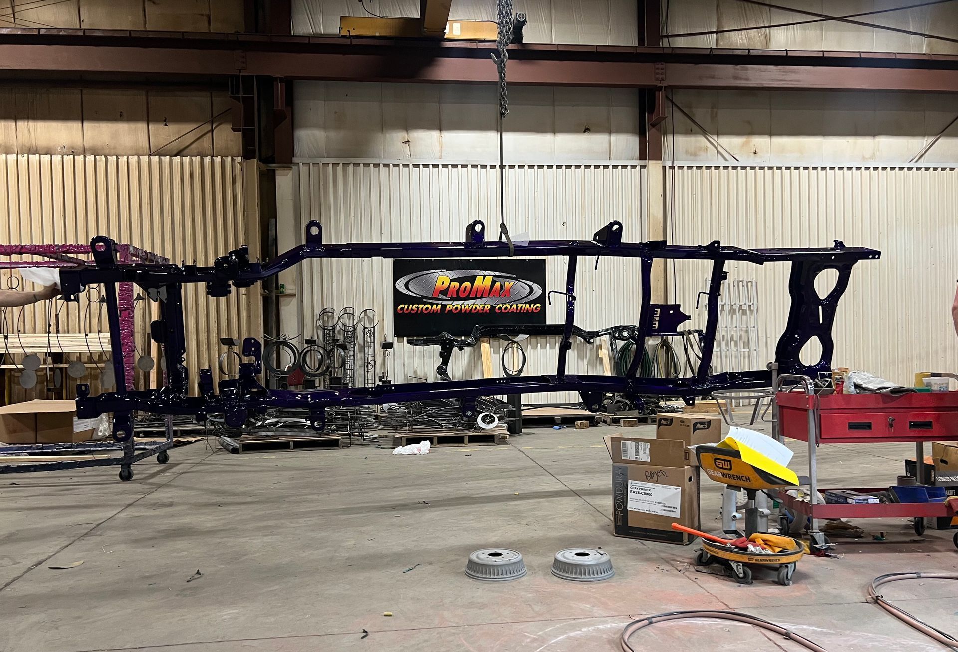 Industrial powder coating