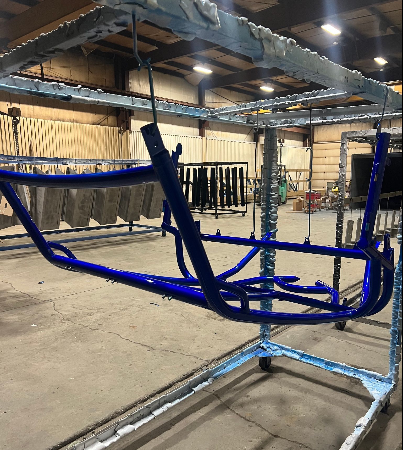 Industrial powder coating