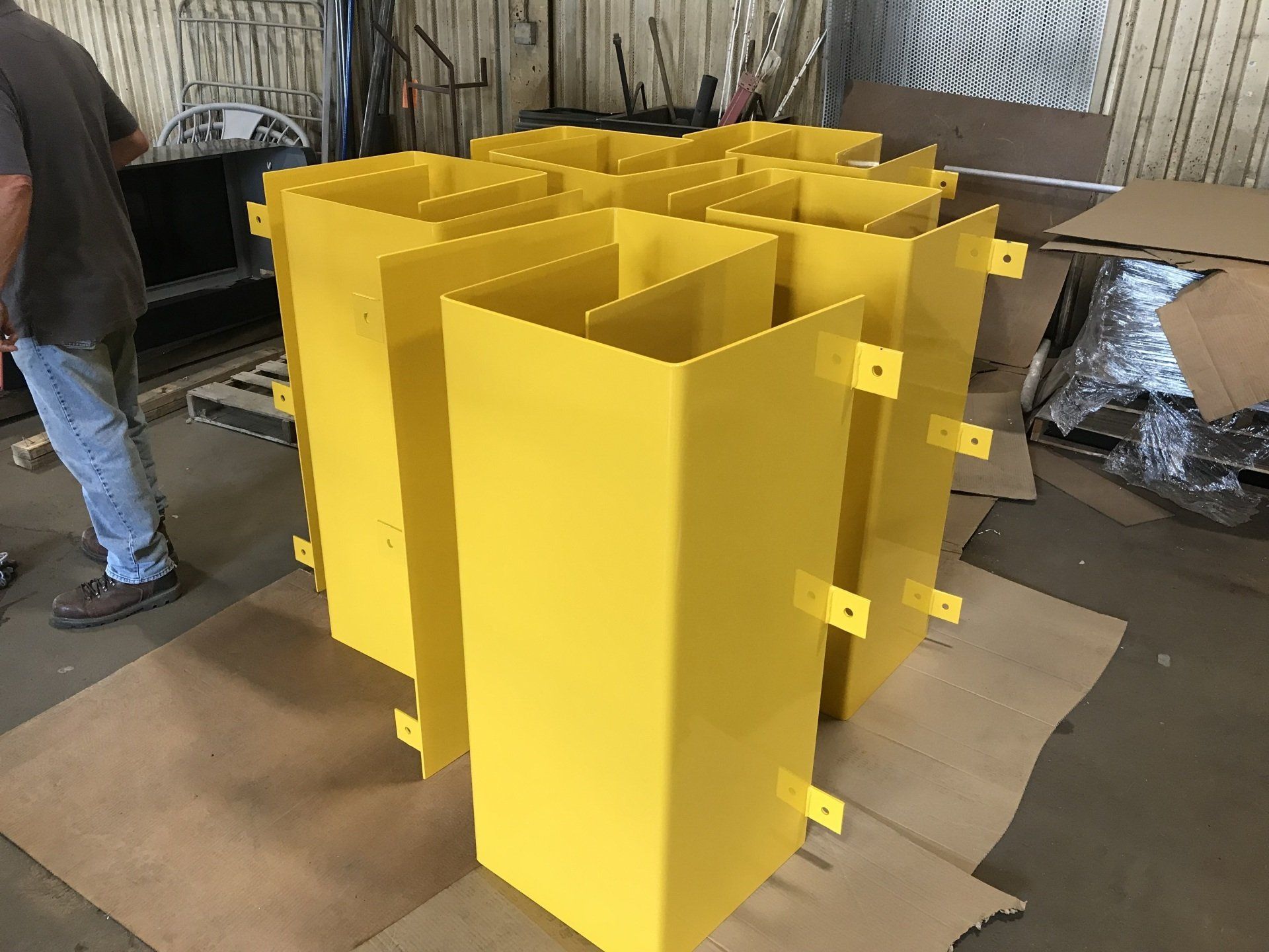 power coating yellow