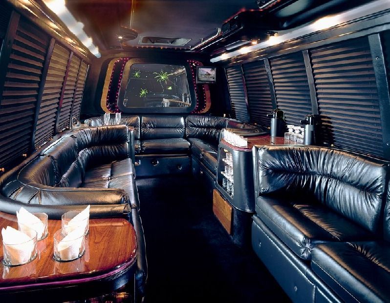 Party bus interior