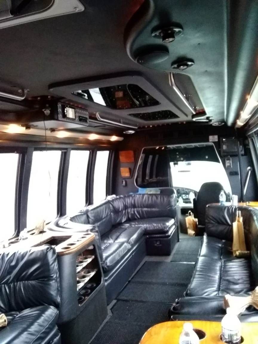 Party bus interior