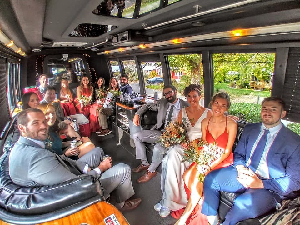 People inside party bus