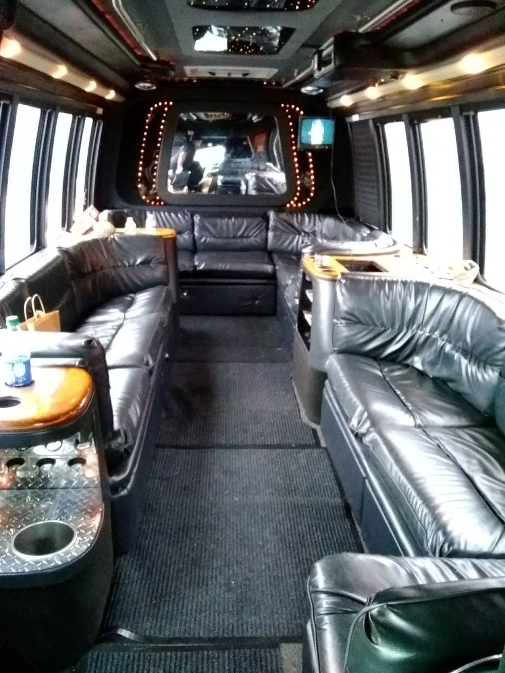 Party bus interior