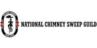 National Chimney Sweep Guild logo with a chimney sweep figure and bold black text on white background