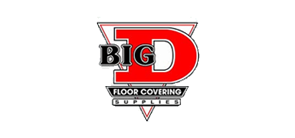 Logo for Big D Floor Covering Supplies: red 