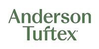 Anderson Tuftex logo in dark green text on white background.