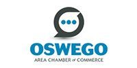 Oswego Area Chamber of Commerce logo with a teal 