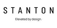 Stanton logo with the name in black font above the tagline 