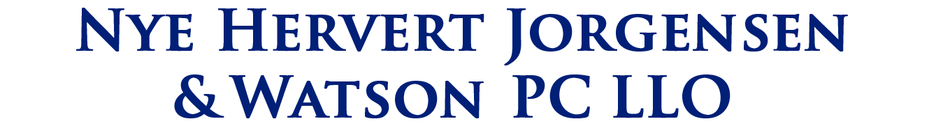 Nye Hervert Jorgensen & Watson PC, LLO - Logo