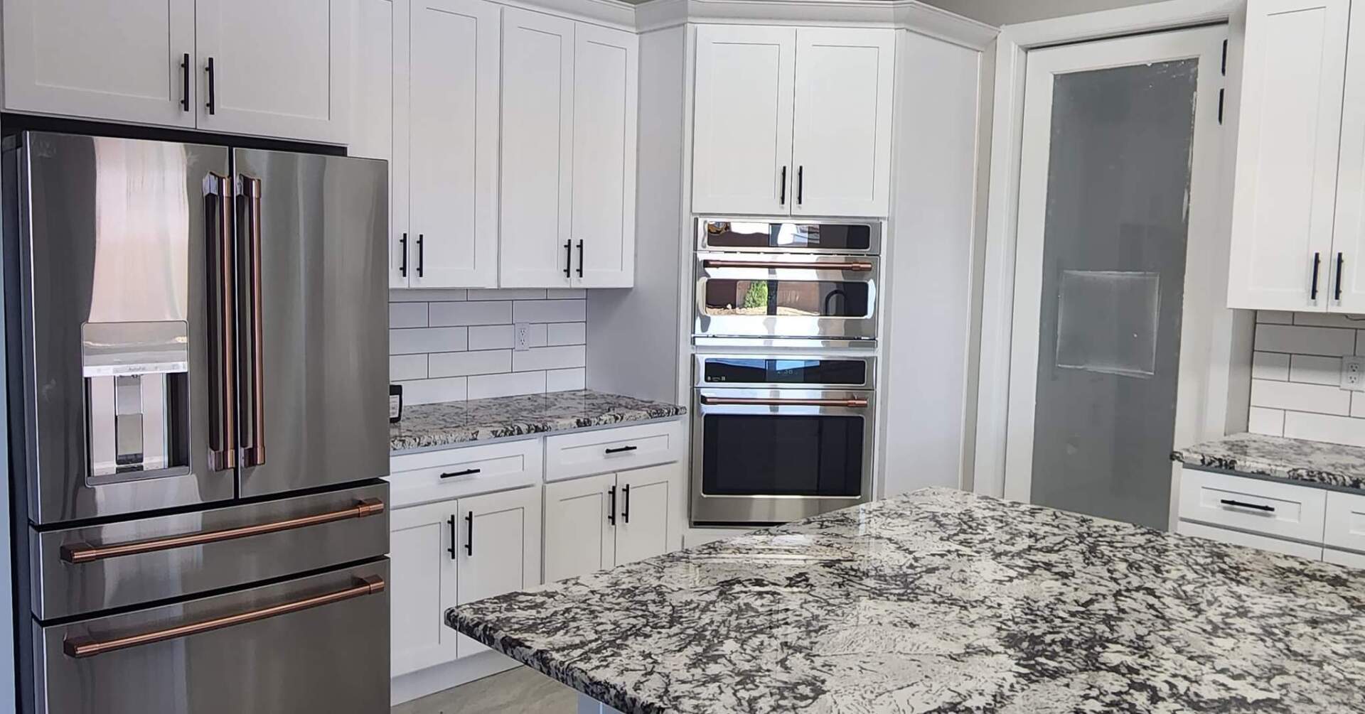 Countertop and cabinets