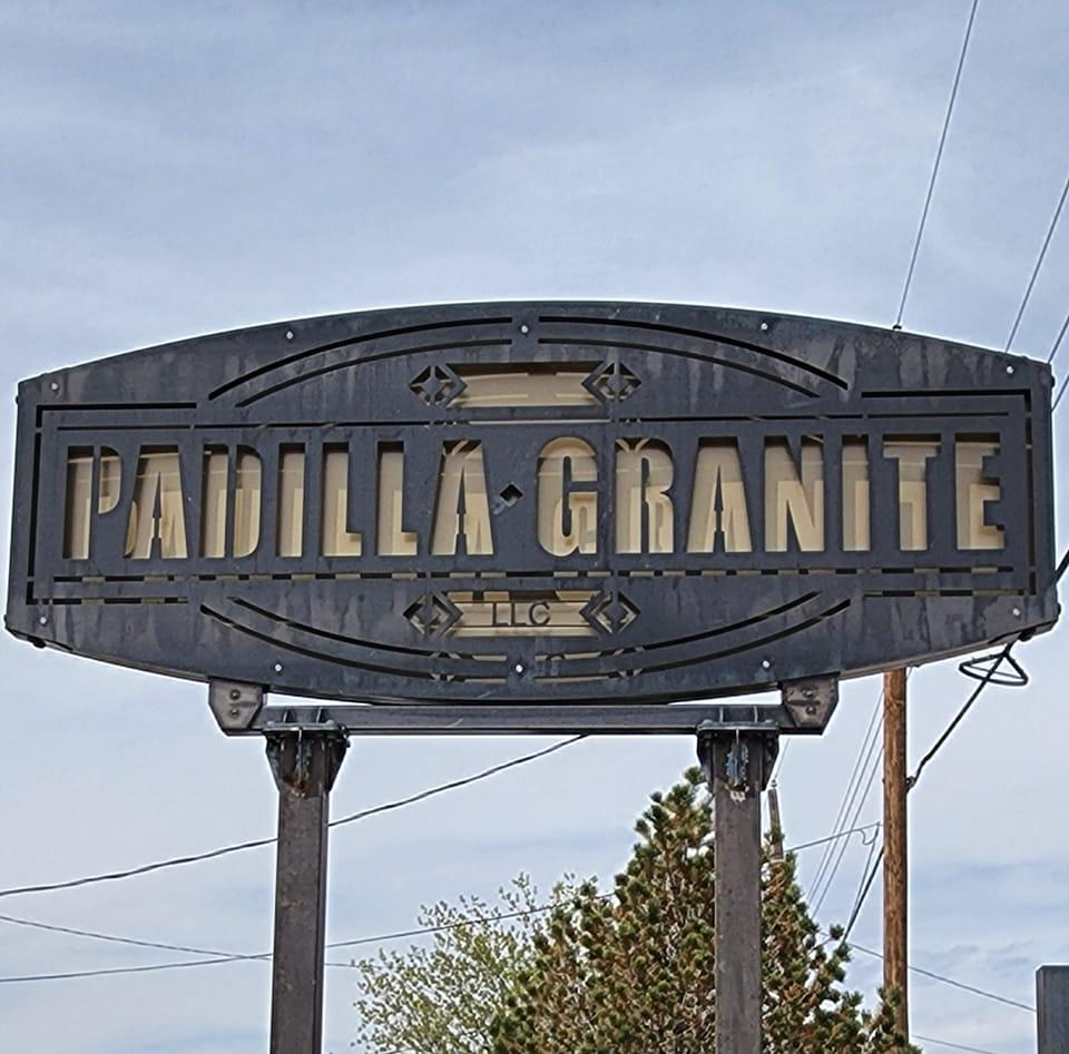 Padilla Granite signage