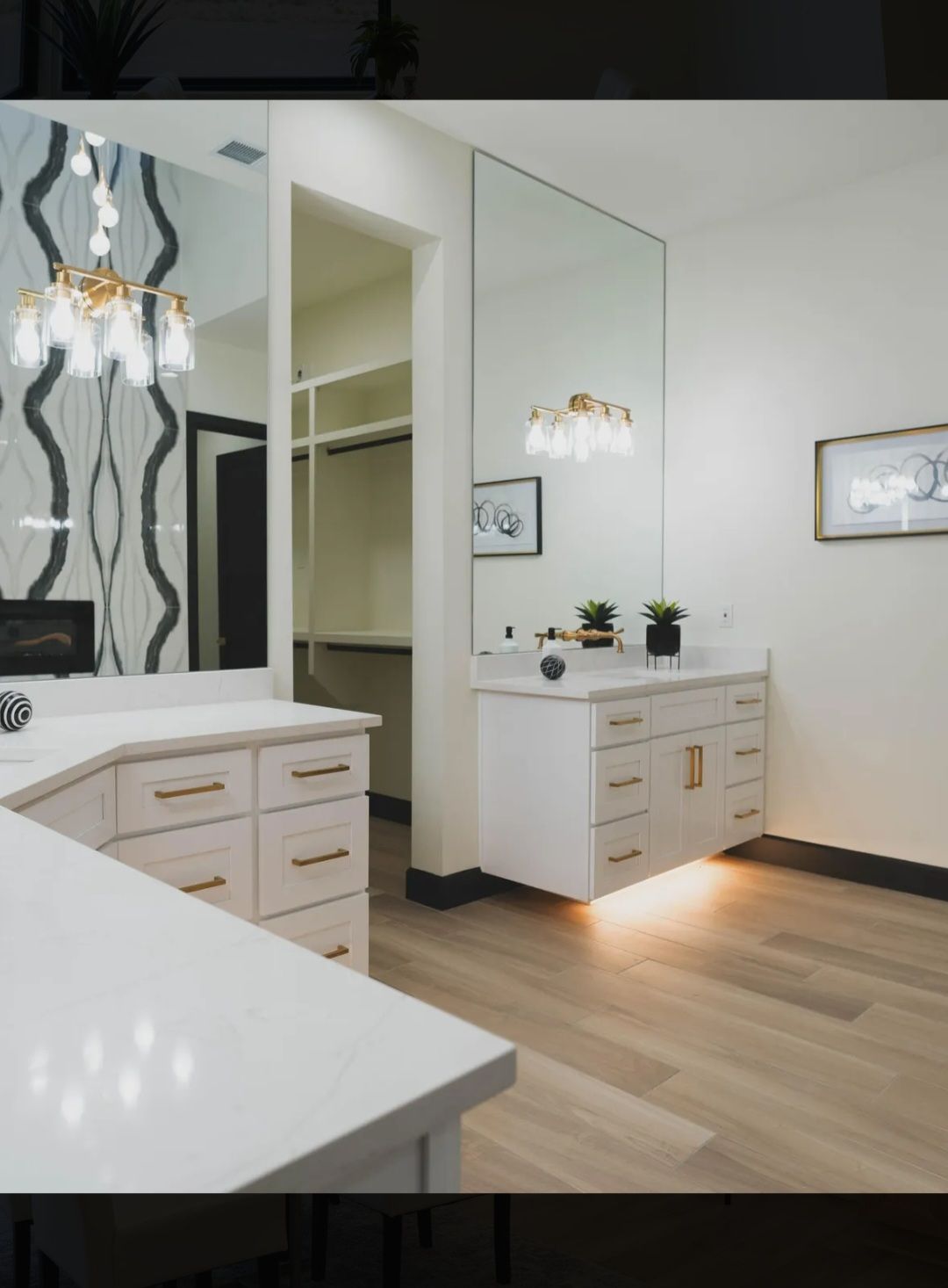 Room quartz countertop