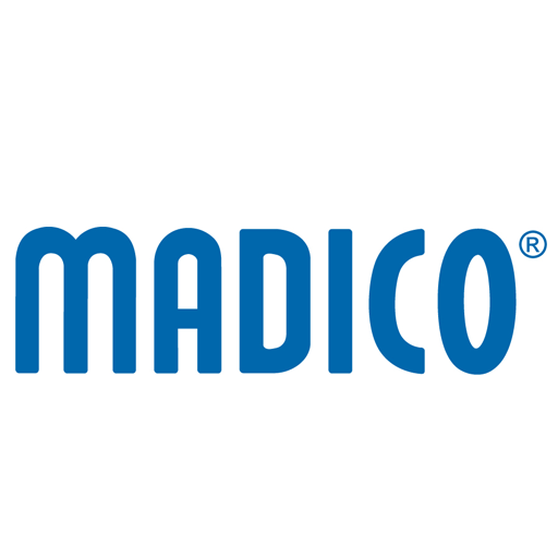 The blue Madico logo, featuring the company name in a bold, rounded sans-serif font on a white background.