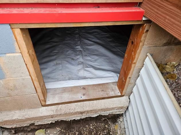 Crawl Space Encapsulation view from the outside