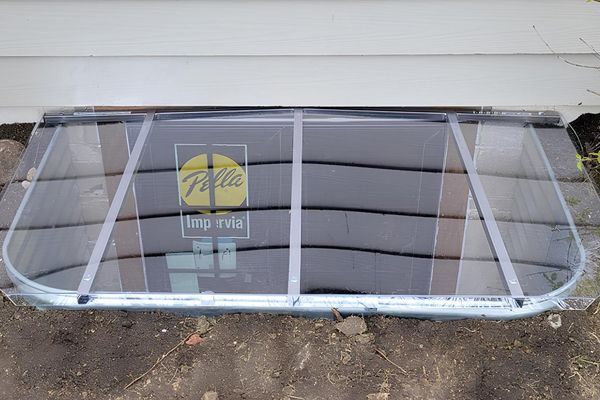 Installed egress window