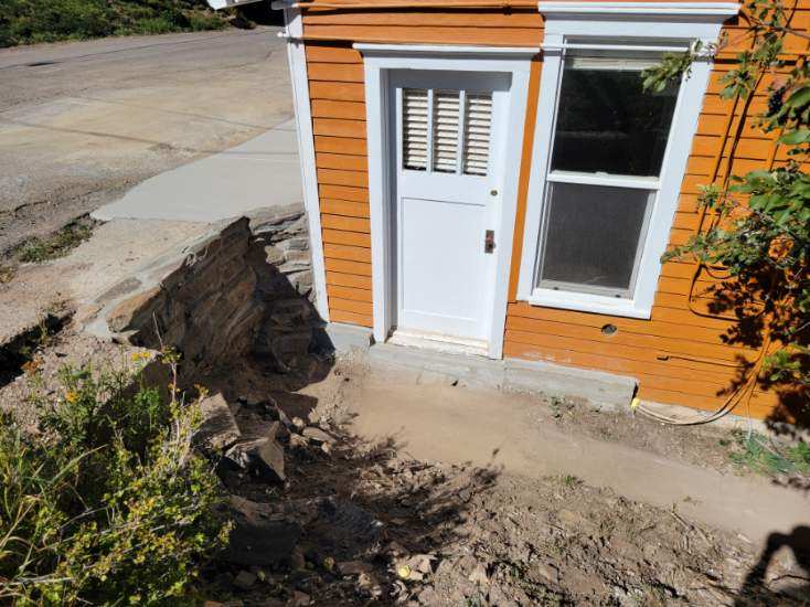 house front door and window