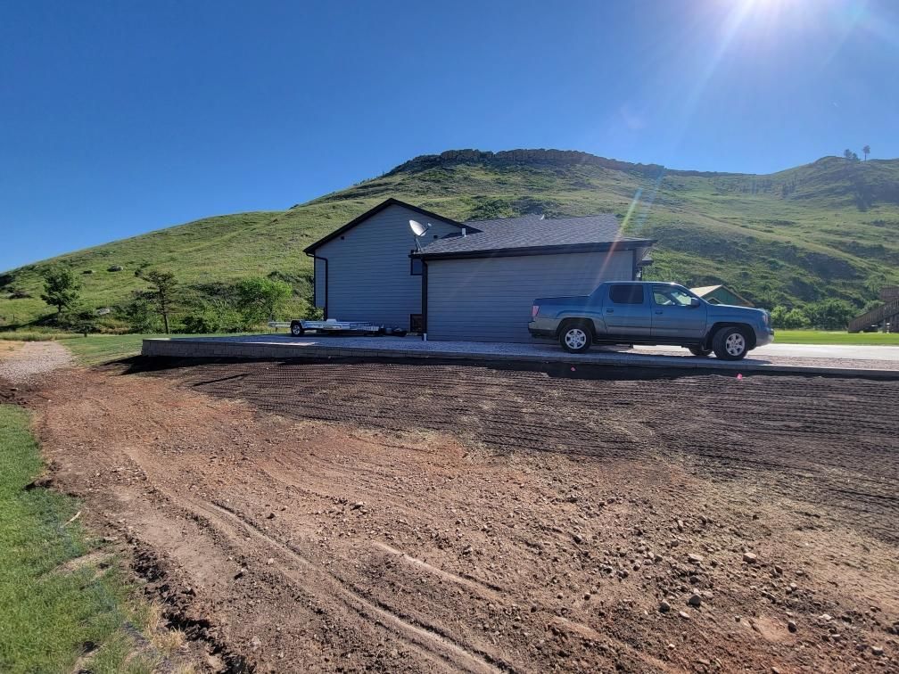 Finished retaining wall