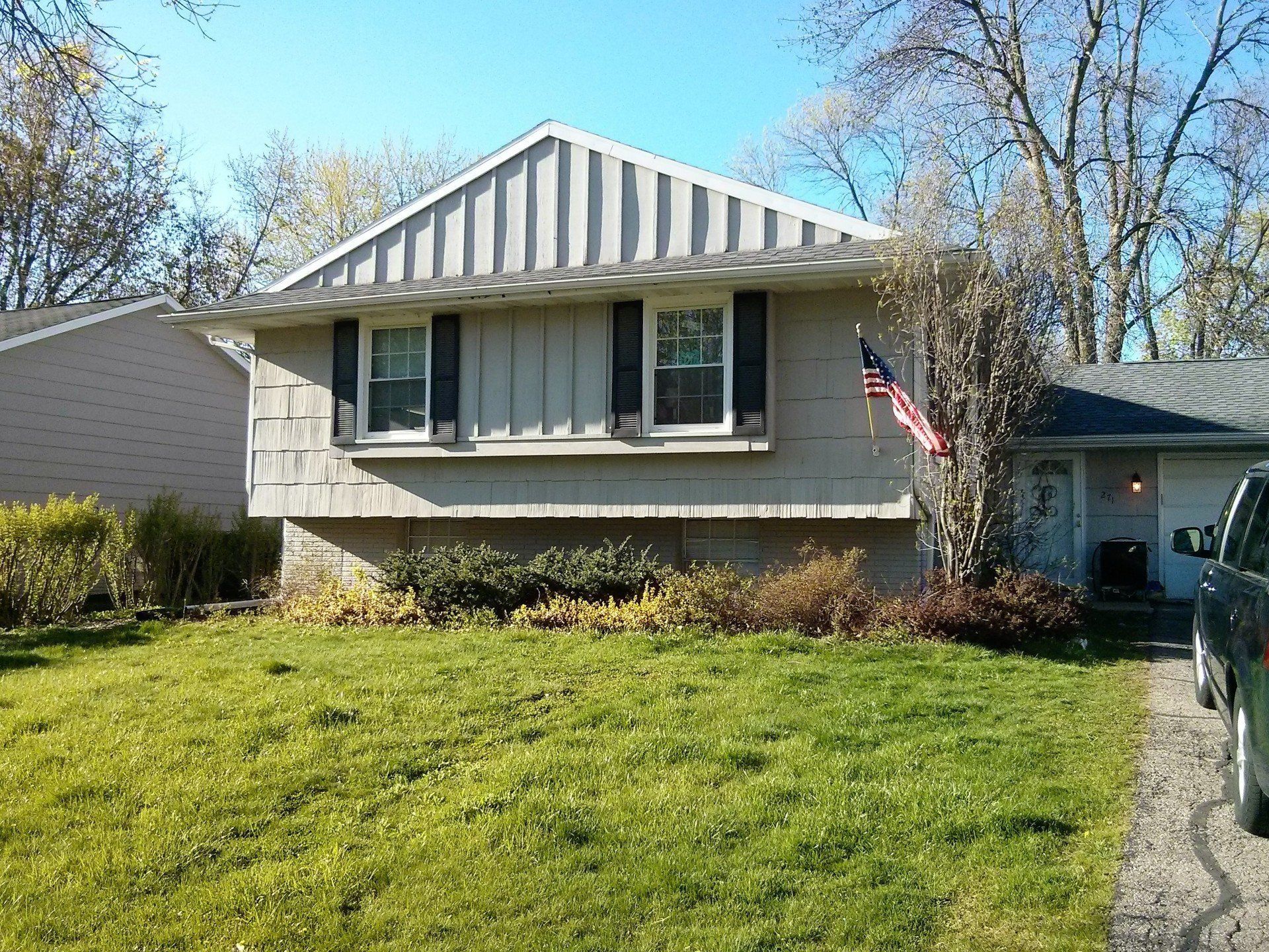 Before siding and window replacement