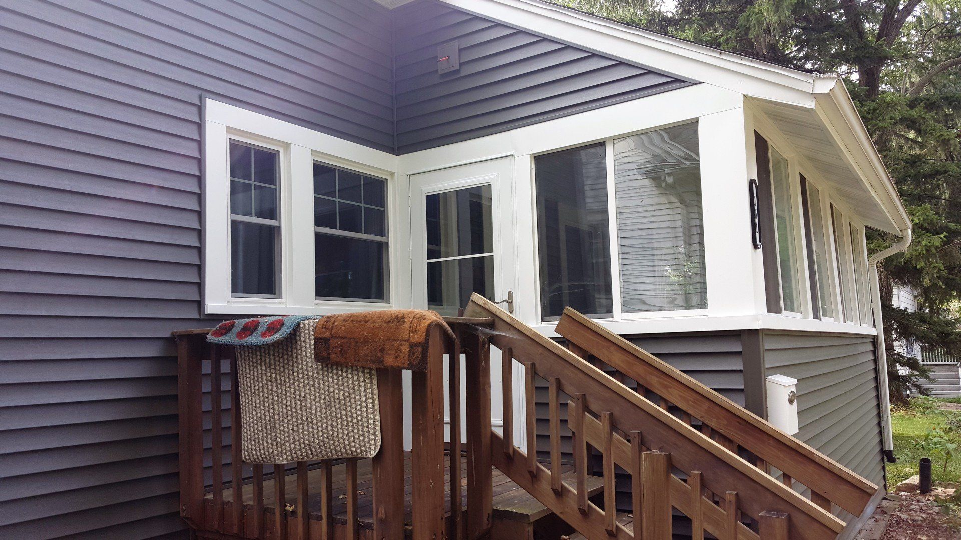 After siding installation