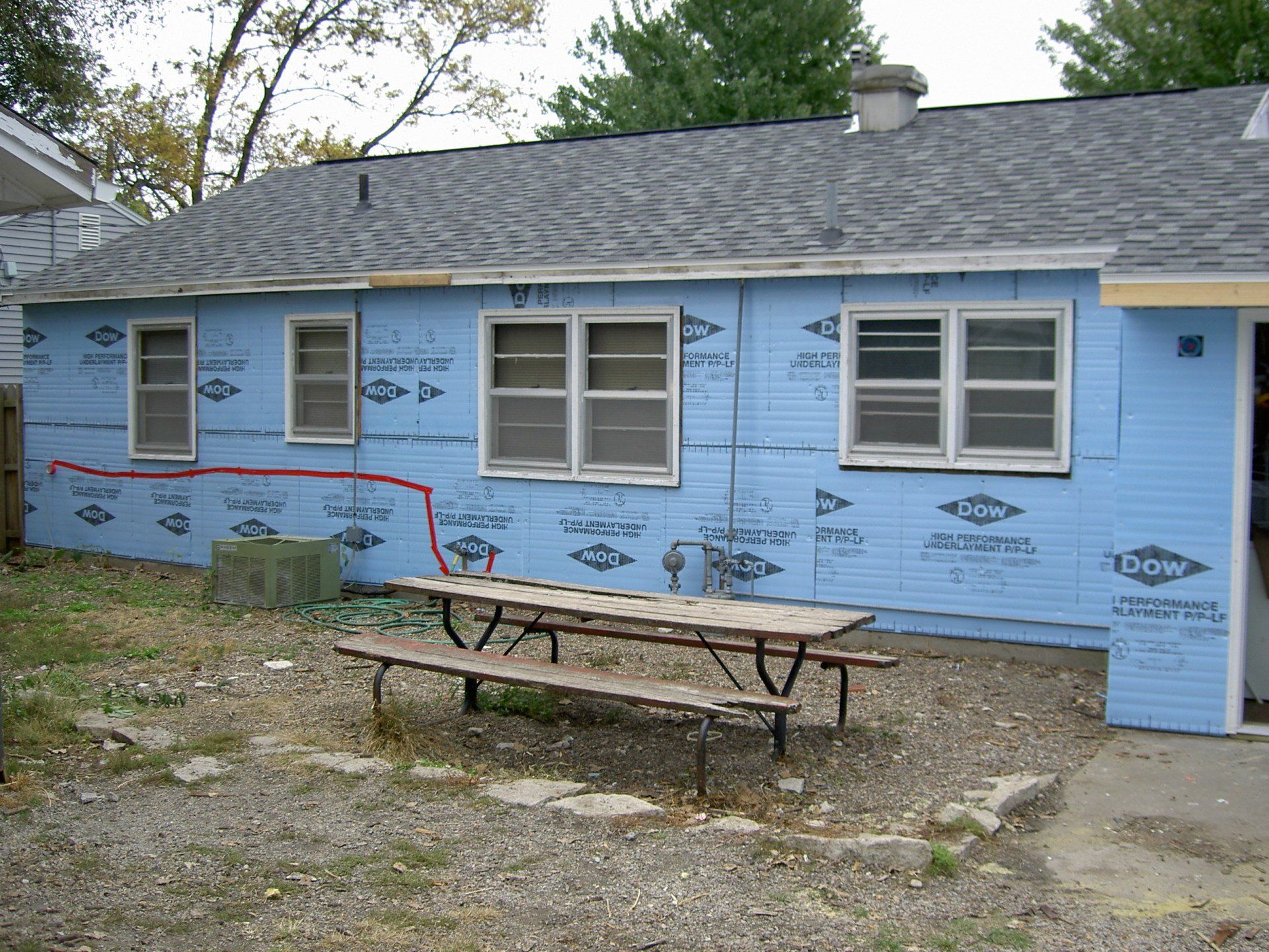 Before siding installation