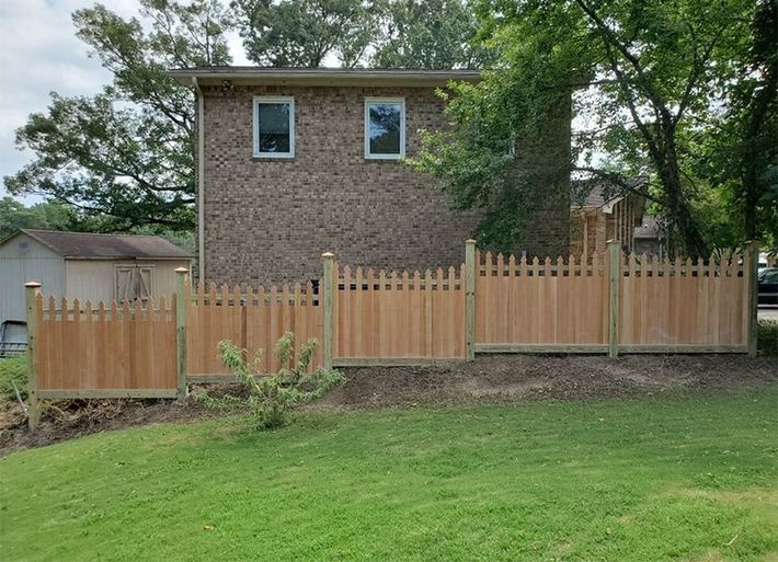 Wood fence