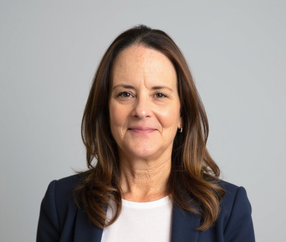 Patti black jacket white blouse