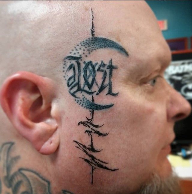 Face tattoo
