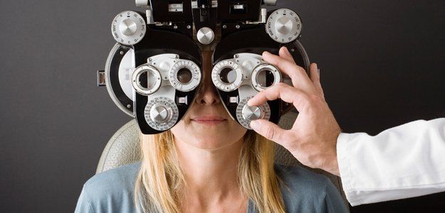 Eye check using phoropter