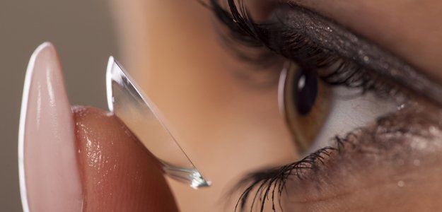Wearing a custom contact lens